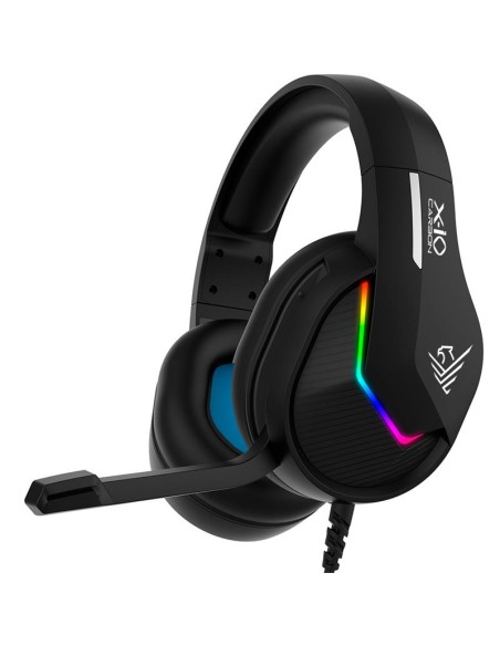 AURICULARES + MICROFONO PHOENIX X-IO GAMING RGB CARBON BLACK