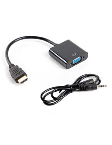 CABLE CONVERSOR LANBERG HDMI A SVGA MINI JACK BLACK