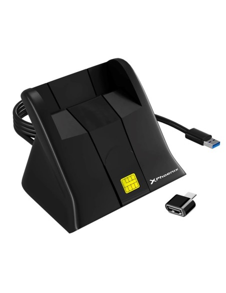 LECTOR DE TARJETAS DNIE PHOENIX USB + ADAPTADOR USB-C