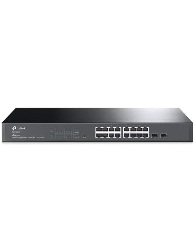 SWITCH TP-LINK JETSTREAM 16 PUERTOS GIGABIT +2 SFP RACK 19