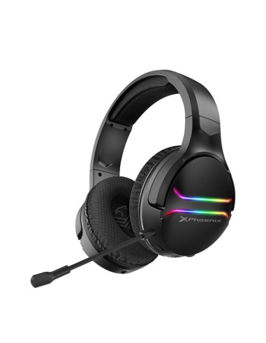 AURICULARES + MICROFONO PHOENIX GAMING WIRELESS 7.1 RGB BLACK