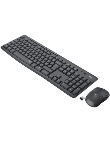 TECLADO + RATON LOGITECH MK295 WIRELESS SILENT GRAFITO