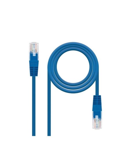 CABLE DE RED CAT.6 UTP 0.25M NANOCABLE BLUE