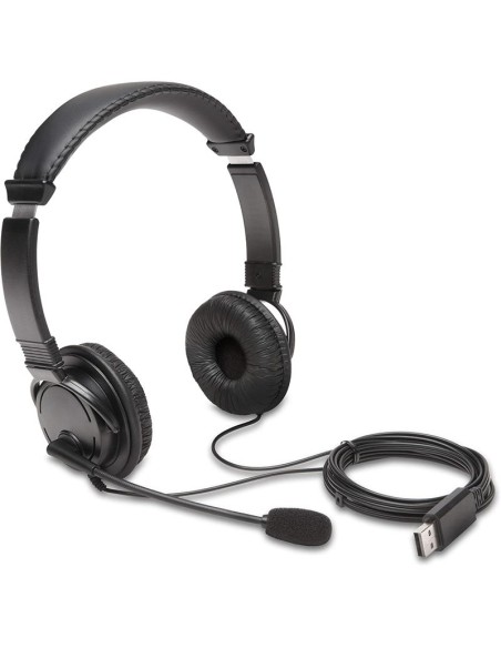 AURICULARES + MICROFONO KENSINGTON K97601WW USB BLACK