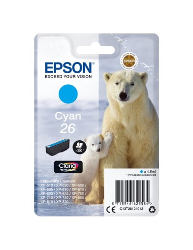 TINTA EPSON C13T26124012 T2612 CYAN