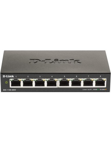 SWITCH D-LINK GIGABIT 8 PUERTOS + POE DGS-1100-08P