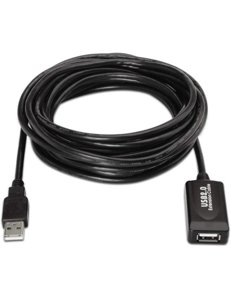 CABLE USB ALARGADOR AISENS AM/AH 5M AMPLIFICADO BLACK