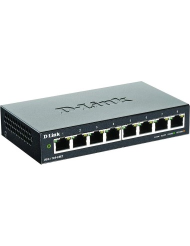 SWITCH D-LINK GIGABIT 8 PUERTOS DGS-1100-08V2/E EASYSMART GESTIONABLE