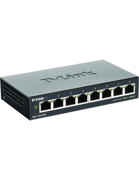 SWITCH D-LINK GIGABIT 8 PUERTOS DGS-1100-08V2/E EASYSMART GESTIONABLE