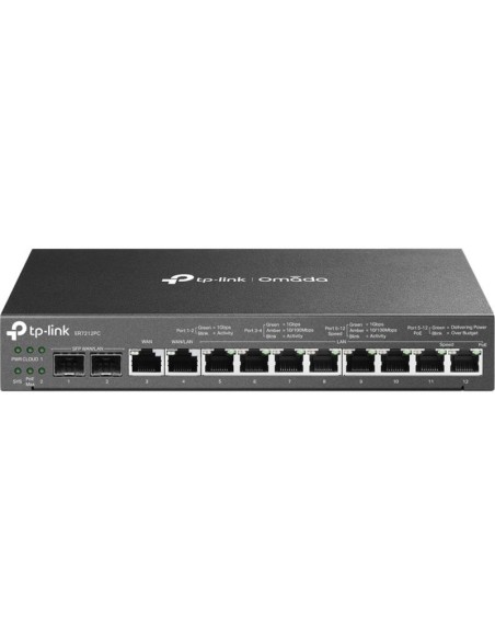 ROUTER VPN TP-LINK ER7212PC CONTROLADOR OMADA 8P POE+ 2P SFP GIGABIT