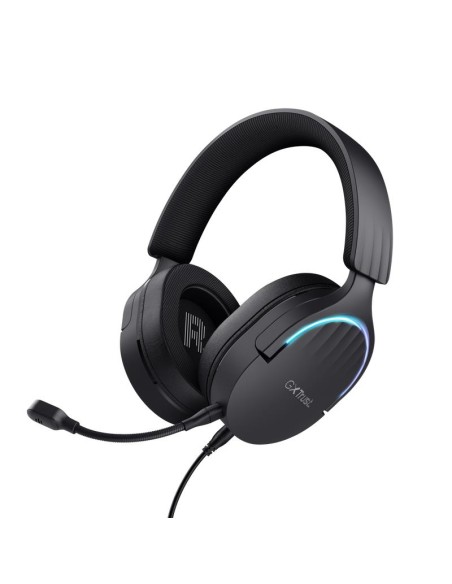 AURICULARES + MICROFONO TRUST GAMING RGB GXT 490 FAYZO HEADSET 7.1 BLACK