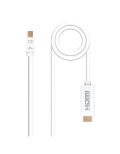 CABLE MINI DP A HDMI  MINI DP/M-HDMI/M NANOCABLE 2M WHITE