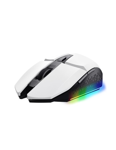 RATON TRUST GAMING GXT 110 FELOX RGB WIRELESS 4800DPI 6 BOTONES WHITE