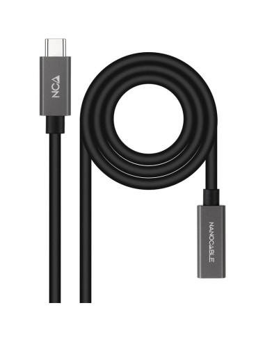 CABLE USB 3.2 ALARGADOR USB-A/M A USB-C/H 1.5M NANOCABLE BLACK