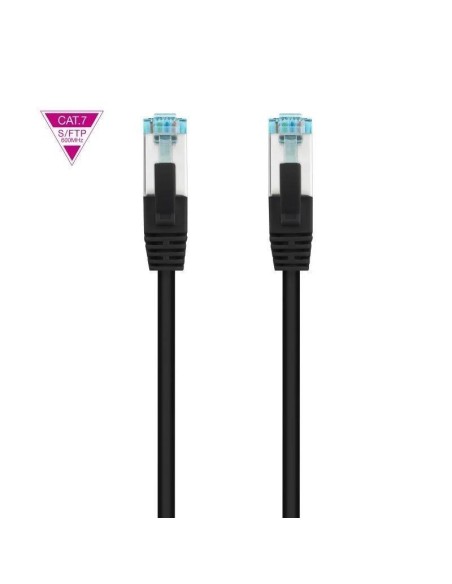 CABLE DE RED CAT.7 S/FTP 0.5M NANOCABLE BLACK