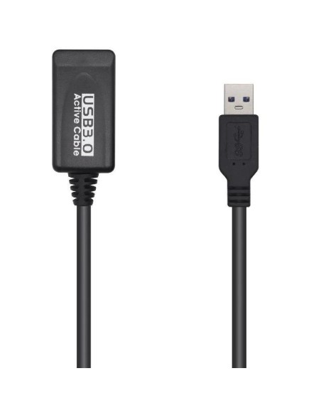 CABLE USB 3.0 ALARGADOR AM/AH 5M AISENS BLACK