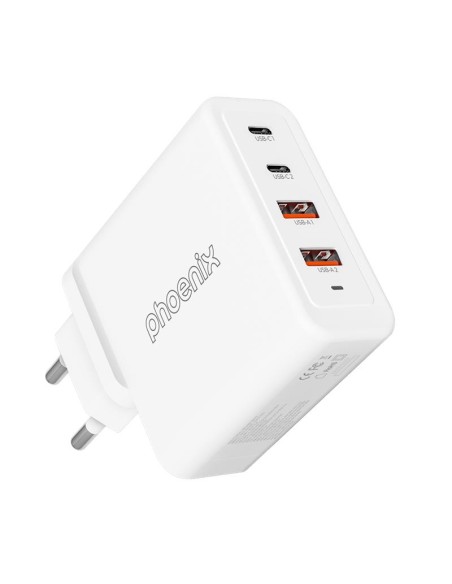 CARGADOR PHOENIX 100W SMARTPHONE/PORTATIL/TABLET 2X USB-A + 2X USB-C